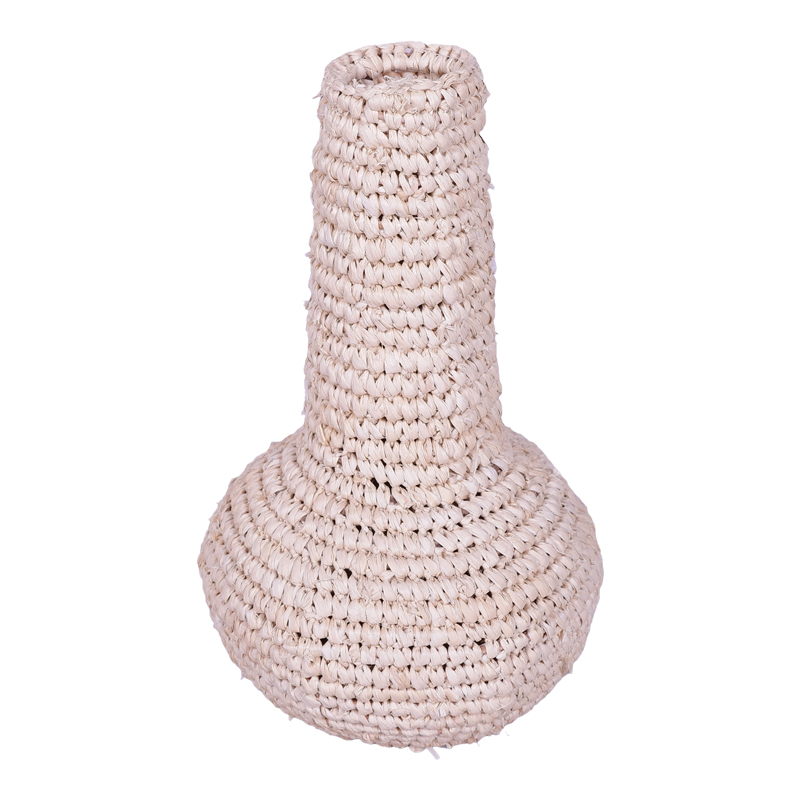 Βάζο Sannery Inart sisal σε φυσική απόχρωση Φ18x30εκ 1