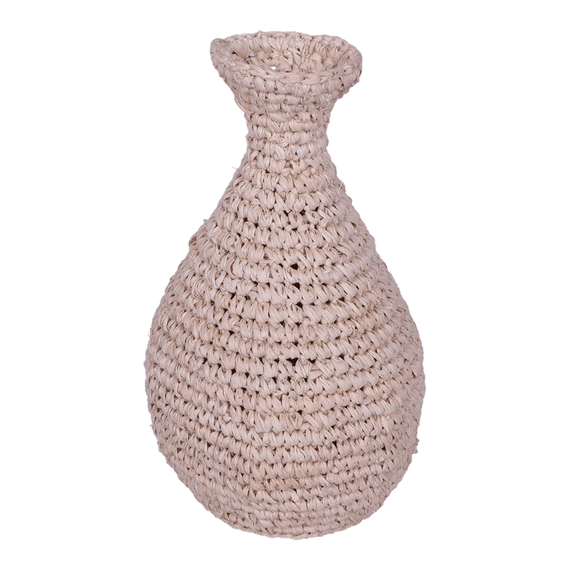 Βάζο Sannery I Inart sisal σε φυσική απόχρωση Φ20x32εκ 1