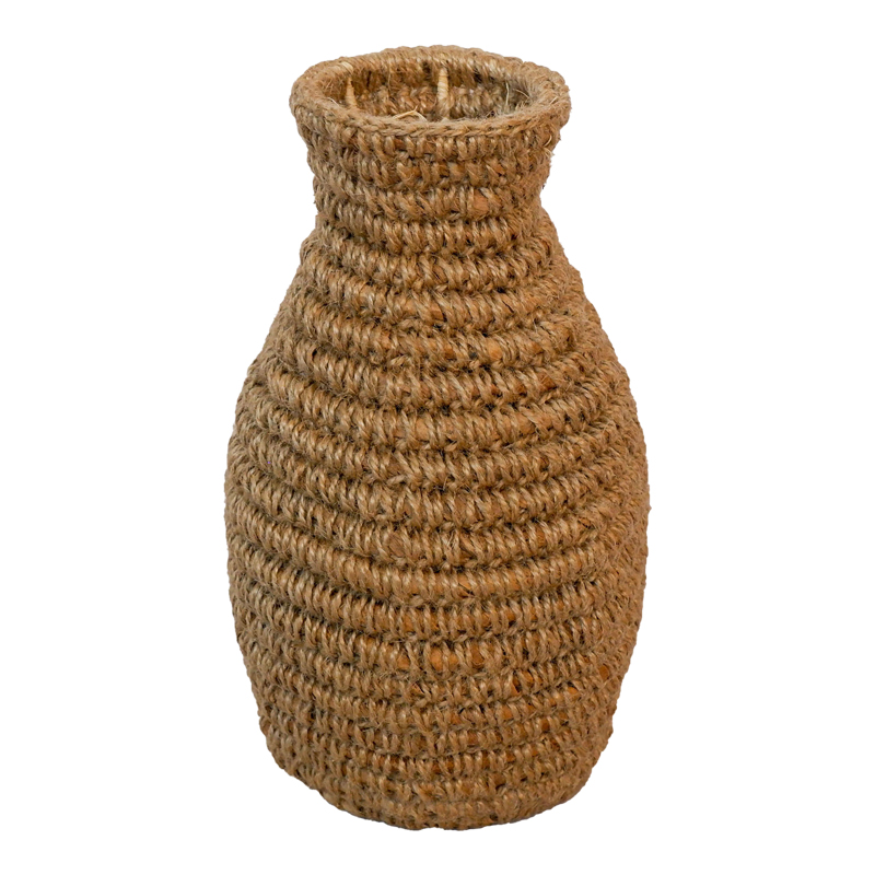Βάζο Agelen Inart sisal σε φυσική απόχρωση Φ30x55εκ 1
