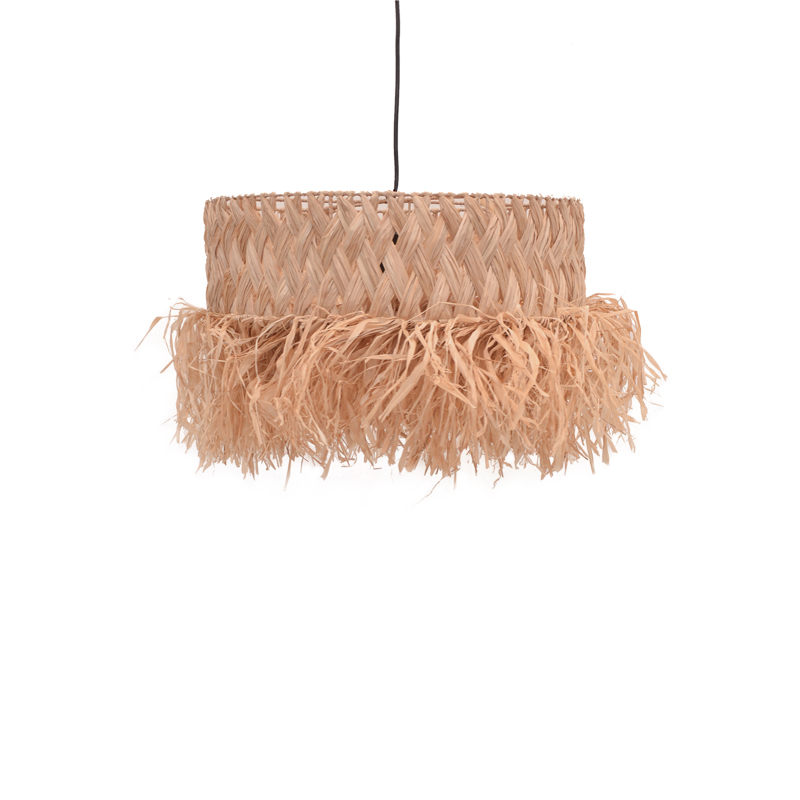 Φωτιστικό οροφής Annhele Inart sisal σε φυσικό χρώμα Φ50x35εκ 1