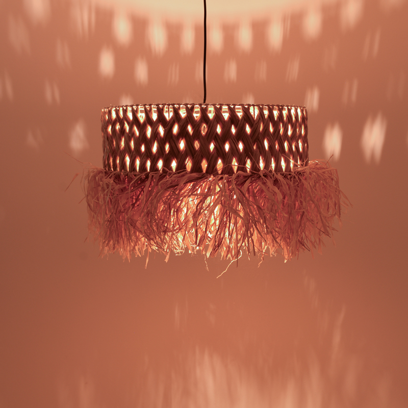 Φωτιστικό οροφής Annhele Inart sisal σε φυσικό χρώμα Φ50x35εκ 2