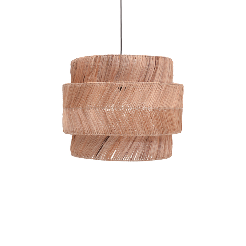 Φωτιστικό οροφής Zeniole Inart abaca σε φυσικό χρώμα Φ60x50εκ 1