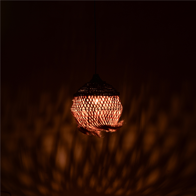 Φωτιστικό οροφής Fiorine Inart abaca σε φυσικό χρώμα Φ35x45εκ 2