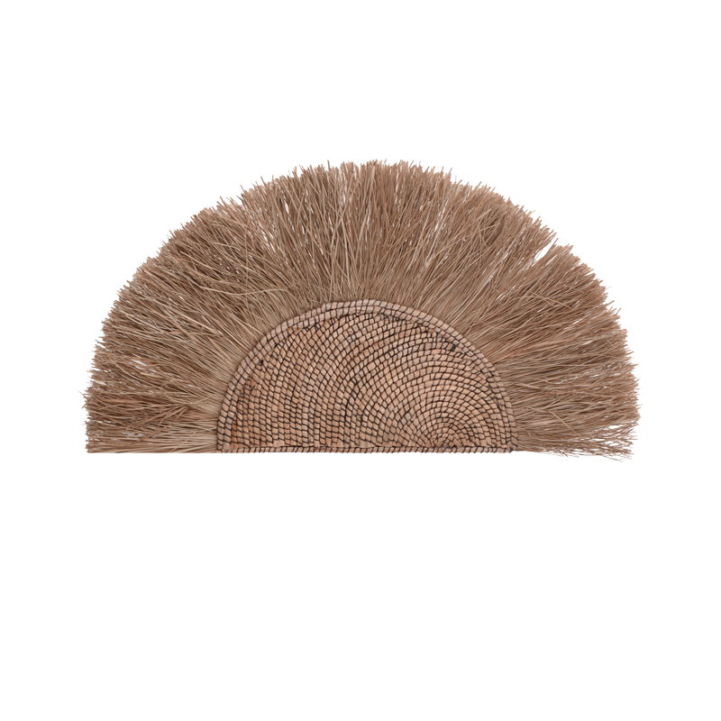 Διακοσμητικό τοίχου Nairone Inart seagrass-abaca σε φυσικό χρώμα 85x105x10εκ 1