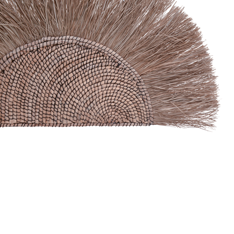 Διακοσμητικό τοίχου Nairone Inart seagrass-abaca σε φυσικό χρώμα 85x105x10εκ 2