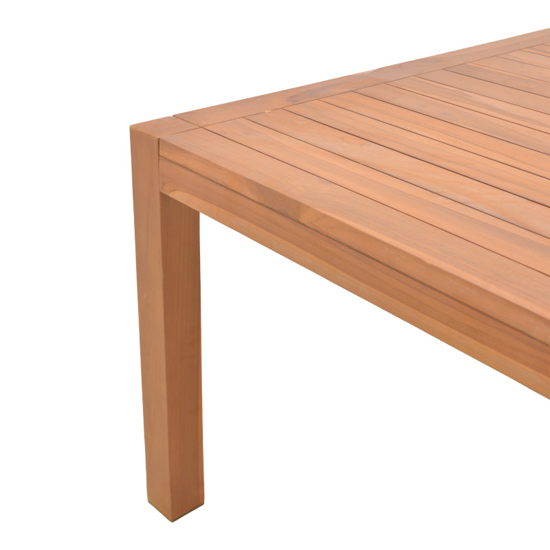 Τραπέζι Vocaly pakoworld teak ξύλο σε φυσική απόχρωση 200x100x75εκ 5