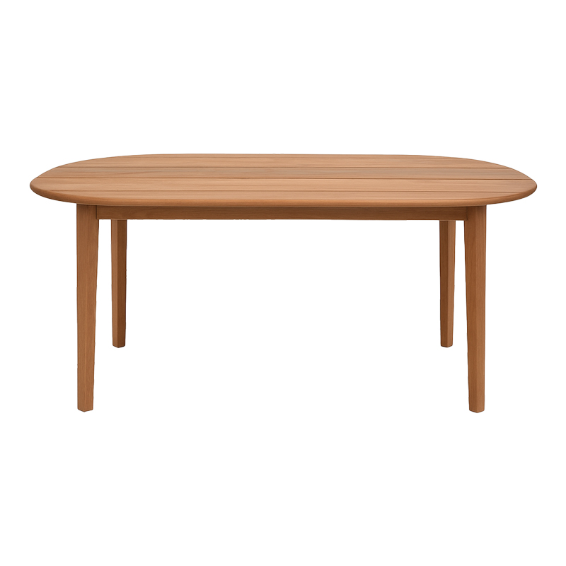 Τραπέζι Skyl pakoworld teak ξύλο σε φυσική απόχρωση 190x90x75εκ 4