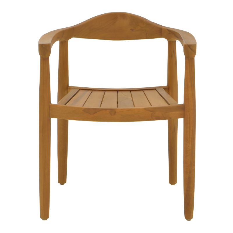 Πολυθρόνα Ganny pakoworld teak ξύλο σε φυσική απόχρωση 59x56x71εκ 6