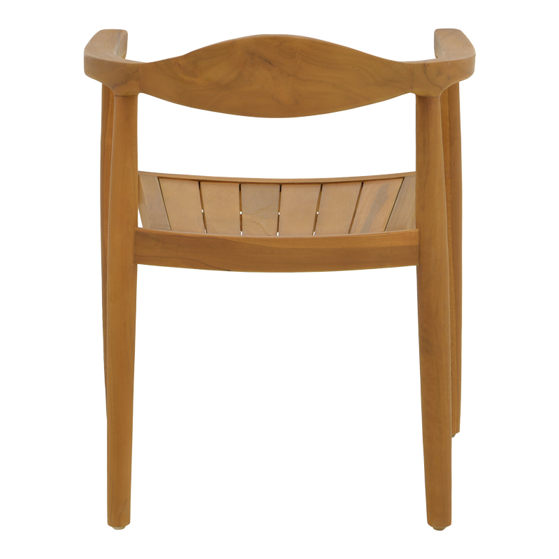 Πολυθρόνα Ganny pakoworld teak ξύλο σε φυσική απόχρωση 59x56x71εκ 7