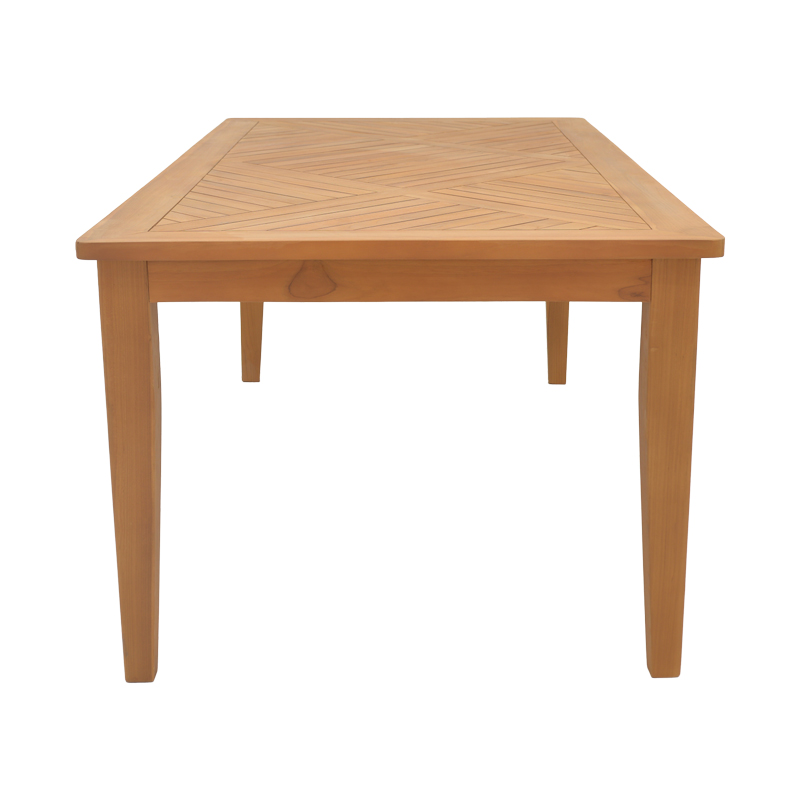 Τραπέζι Mady pakoworld teak ξύλο σε φυσική απόχρωση 200x100x75εκ 3
