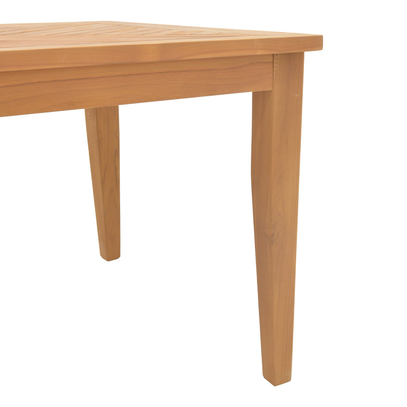 Τραπέζι Mady pakoworld teak ξύλο σε φυσική απόχρωση 200x100x75εκ 5