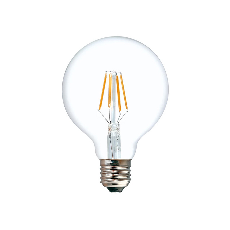 Λαμπτήρας LED G80 Bulb pakoworld 4W E27 2700K 200-220V clear 1