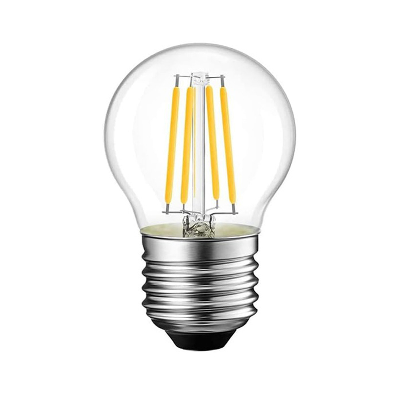 Λαμπτήρας LED G45 Bulb pakoworld 6W 2700K E27 clear 1