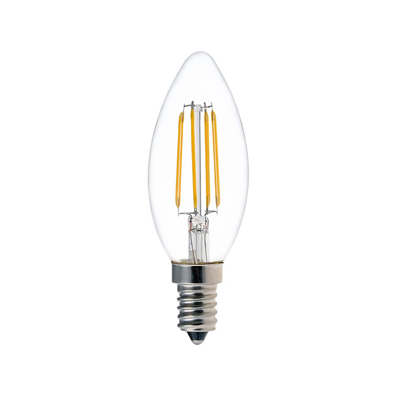 Λαμπτήρας LED C35 Bulb pakoworld 4W 3000K E14 clear 1
