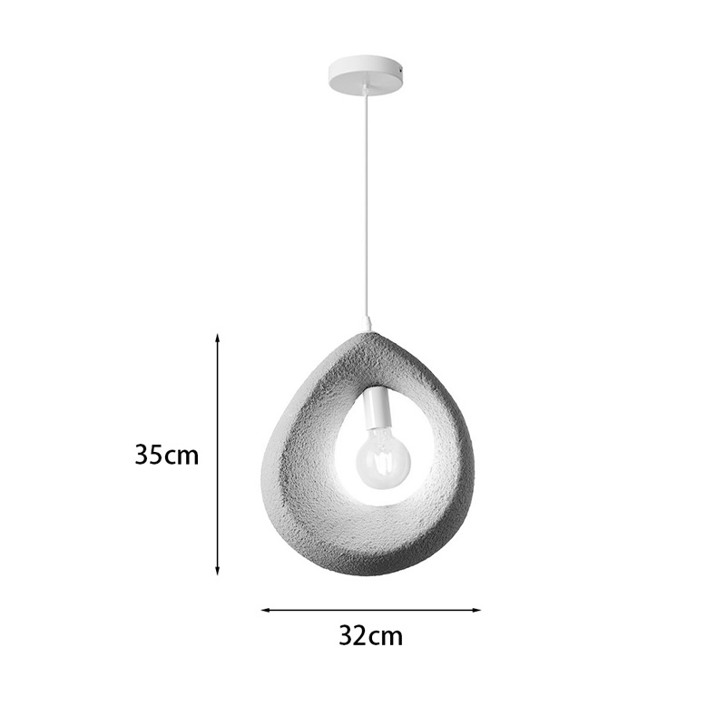 Φωτιστικό οροφής led Ferclyn pakoworld E27 ps σε ανοιχτό γκρι 32x24x35εκ 3