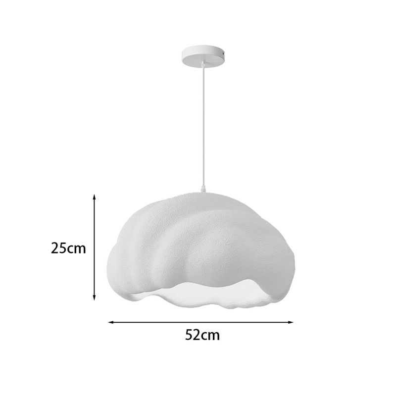 Φωτιστικό οροφής led Vomber pakoworld E27 ps λευκό Φ52x28εκ 2