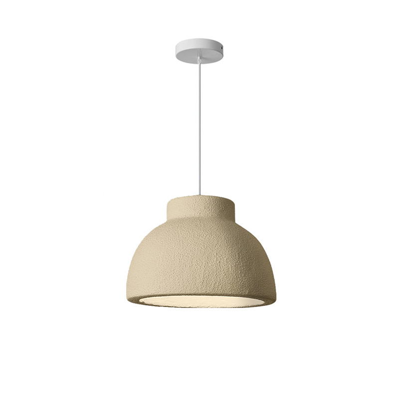 Φωτιστικό οροφής led Jenila pakoworld E27 ps μπεζ Φ30x20εκ 1