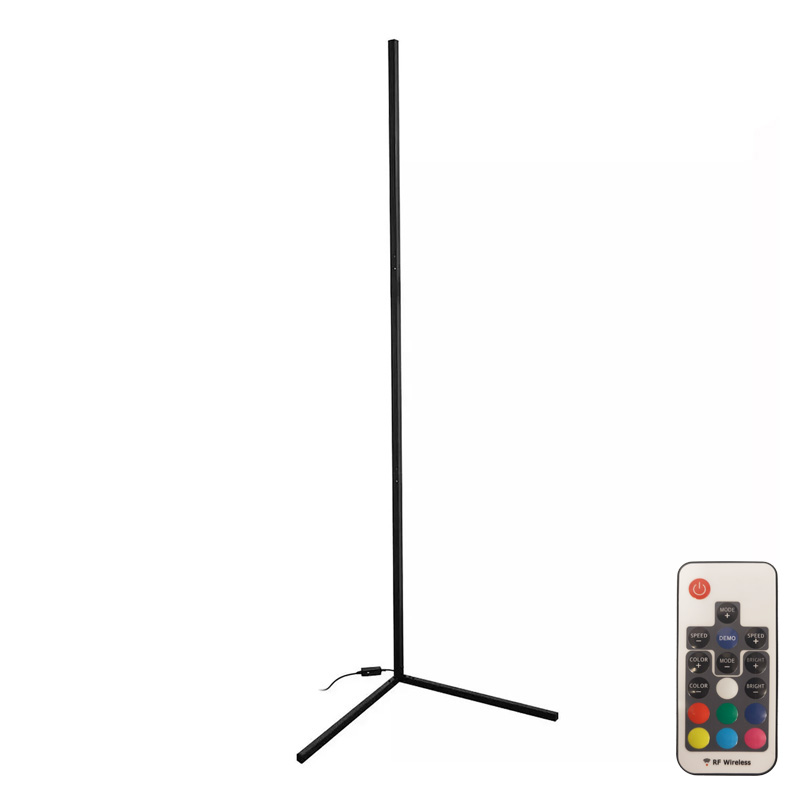 Φωτιστικό δαπέδου Nanek pakoworld led μέταλλο μαύρο 30x30x120εκ 1