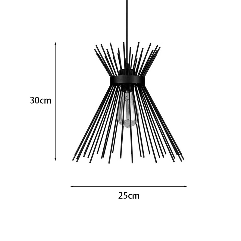 Φωτιστικό οροφής Candle I pakoworld E27 μέταλλο μαύρο Φ25x30εκ 3