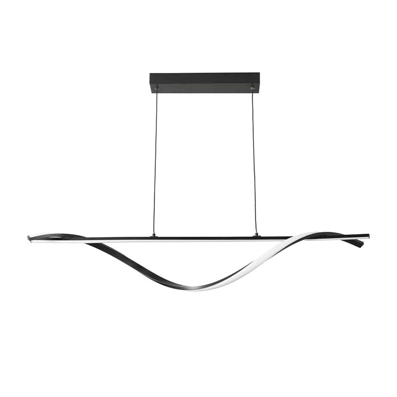 Φωτιστικό οροφής Infinity pakoworld led μέταλλο μαύρο 120x12x150εκ 1