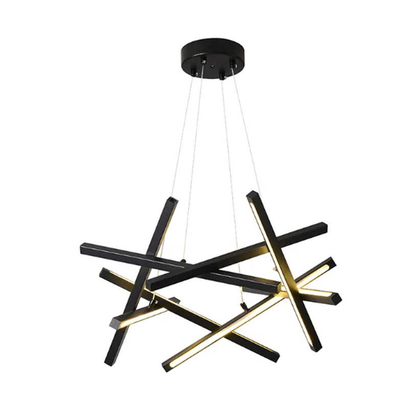 Φωτιστικό οροφής Luminis pakoworld led μέταλλο μαύρο 85x85x40εκ 1