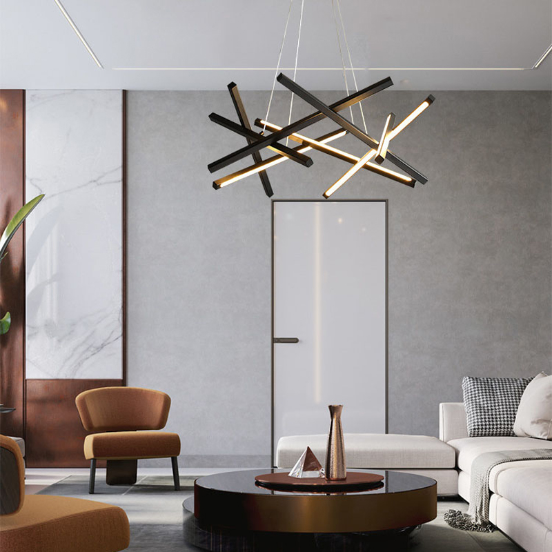 Φωτιστικό οροφής Luminis pakoworld led μέταλλο μαύρο 85x85x40εκ 2