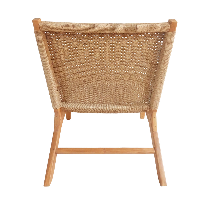 Πολυθρόνα Crosy pakoworld teak ξύλο σε φυσική απόχρωση 71x81x75εκ 7