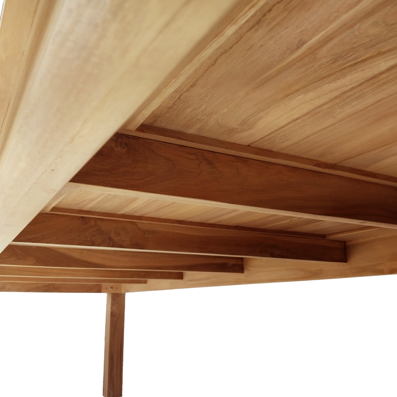 Τραπέζι Pablo pakoworld teak ξύλο σε φυσική απόχρωση 300x100x76εκ 5