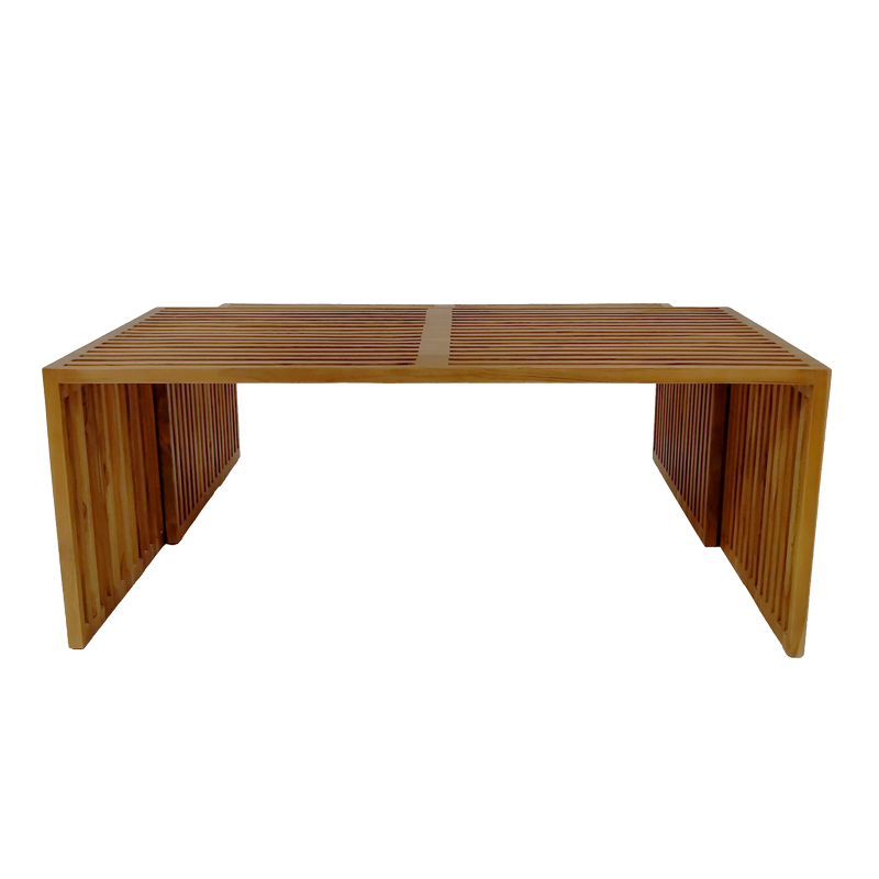 Τραπέζι Tinnie pakoworld σετ 2τεμ teak ξύλο σε φυσική απόχρωση 6