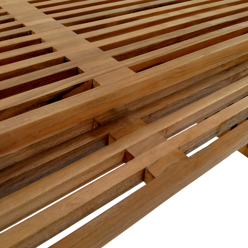 Τραπέζι Tinnie pakoworld σετ 2τεμ teak ξύλο σε φυσική απόχρωση 8