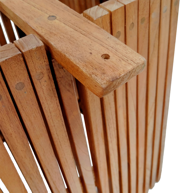 Βάση τραπεζιού εσωτερικού χώρου Darius pakoworld mindi ξύλο σε φυσική απόχρωση 60x60x75εκ 3