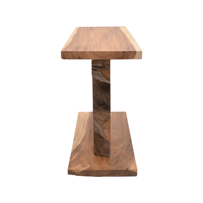 Κονσόλα Nasiol Inart teak ξύλο σε φυσική απόχρωση 120x40x75εκ 4