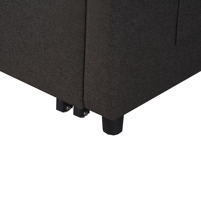 Πολυθρόνα-κρεβάτι Barzene pakoworld ανθρακί ύφασμα 96x83x75εκ 6