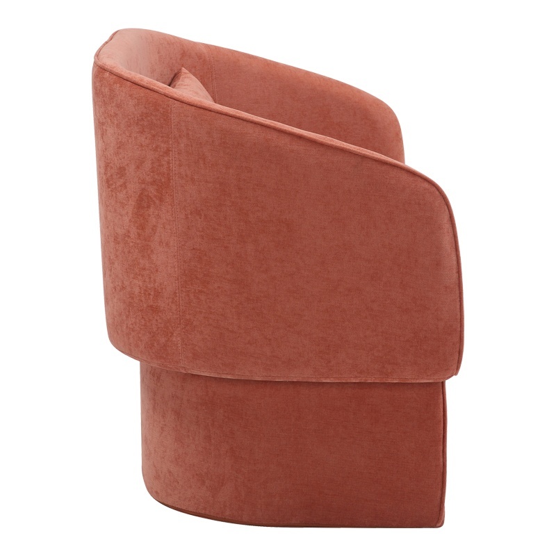 Καναπές διθέσιος Playmob pakoworld ύφασμα σε κεραμιδί απόχρωση 128x65x79εκ 4