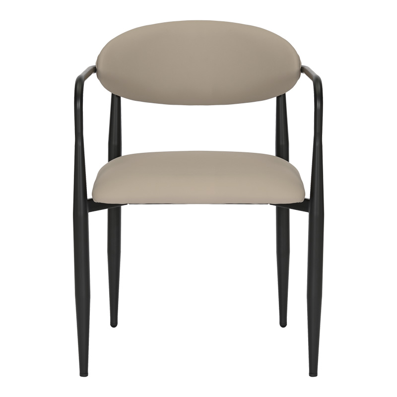 Πολυθρόνα Kalone pakoworld pu σε γκρι-μπεζ απόχρωση 56x55x78εκ 5