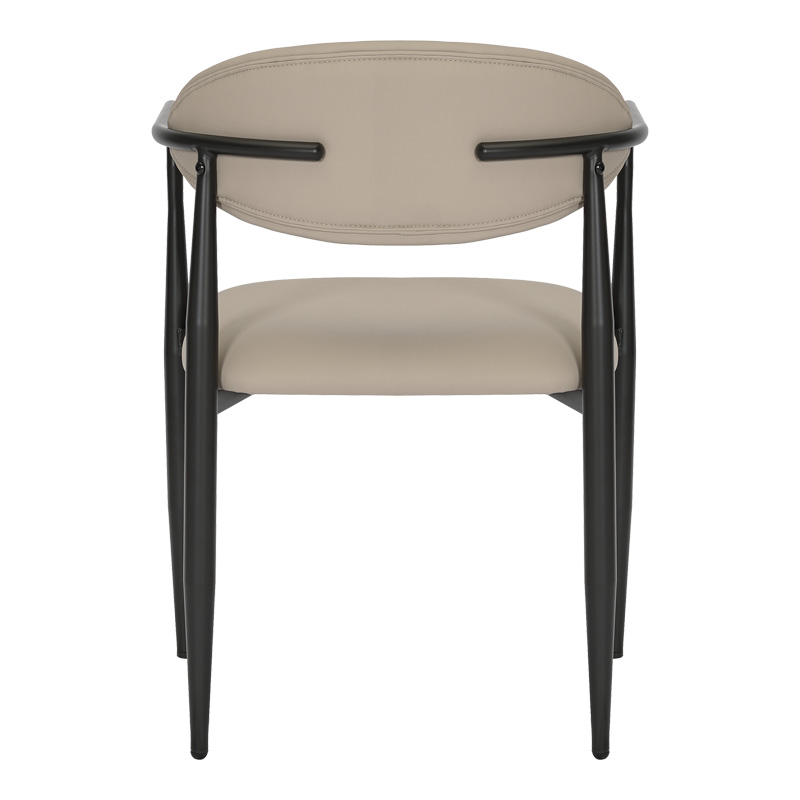 Πολυθρόνα Kalone pakoworld pu σε γκρι-μπεζ απόχρωση 56x55x78εκ 6