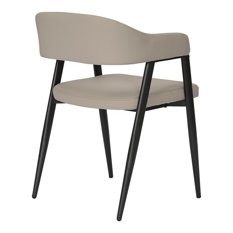 Πολυθρόνα Sezan pakoworld pu σε γκρι-μπεζ απόχρωση 56x55x78εκ 3