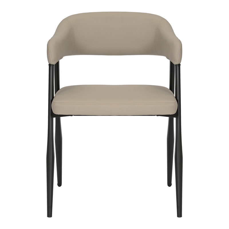 Πολυθρόνα Sezan pakoworld pu σε γκρι-μπεζ απόχρωση 56x55x78εκ 5