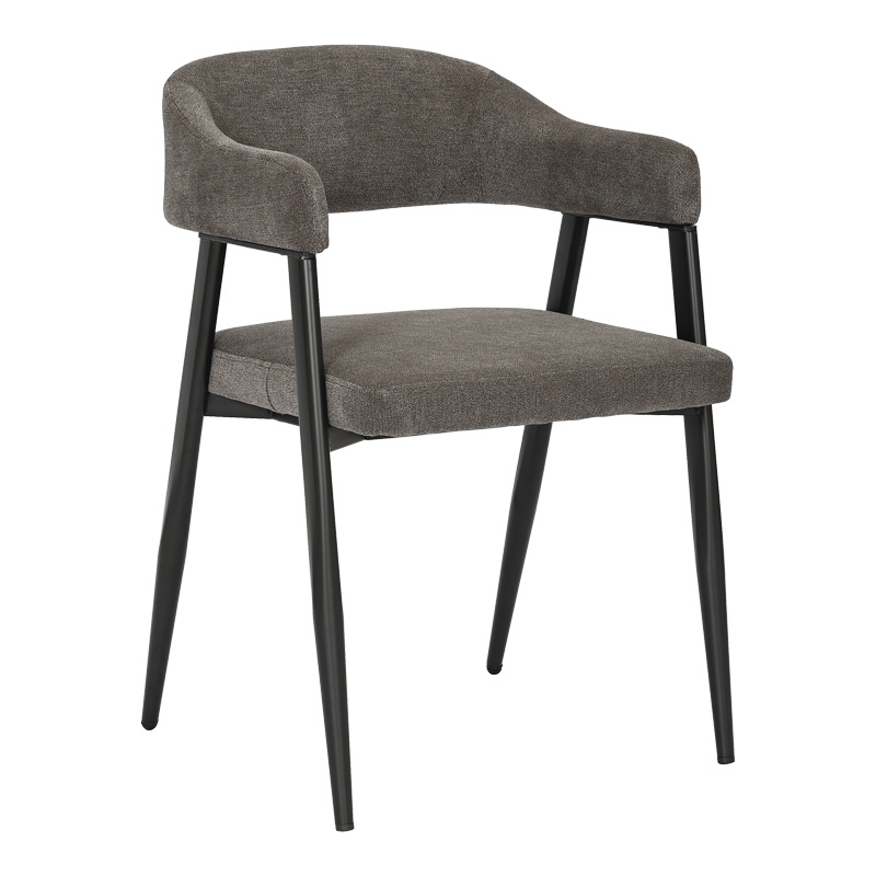 Πολυθρόνα Sezan pakoworld ύφασμα σε ανθρακί απόχρωση 56x55x78εκ 1