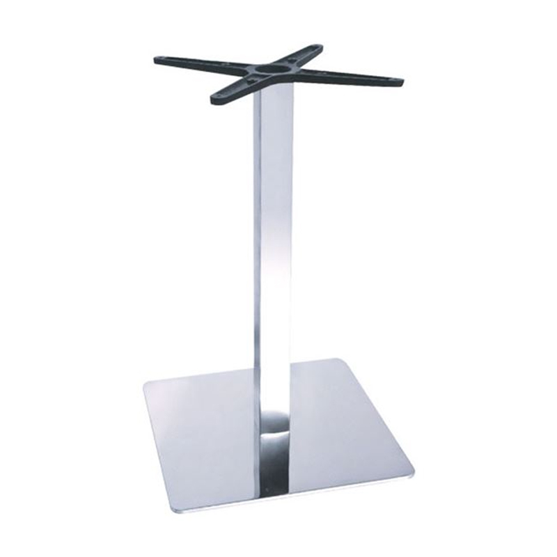 Βάση τραπεζιού Galax pakoworld αλουμινίου σε ασημί απόχρωση 45x45x72εκ 1