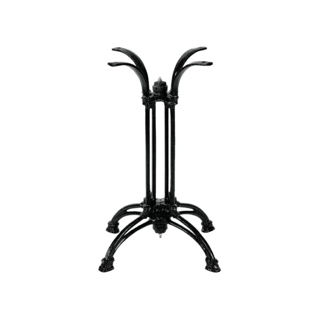 Βάση τραπεζιού Astu pakoworld μεταλλική σε μαύρη απόχρωση 42x42x72εκ 1