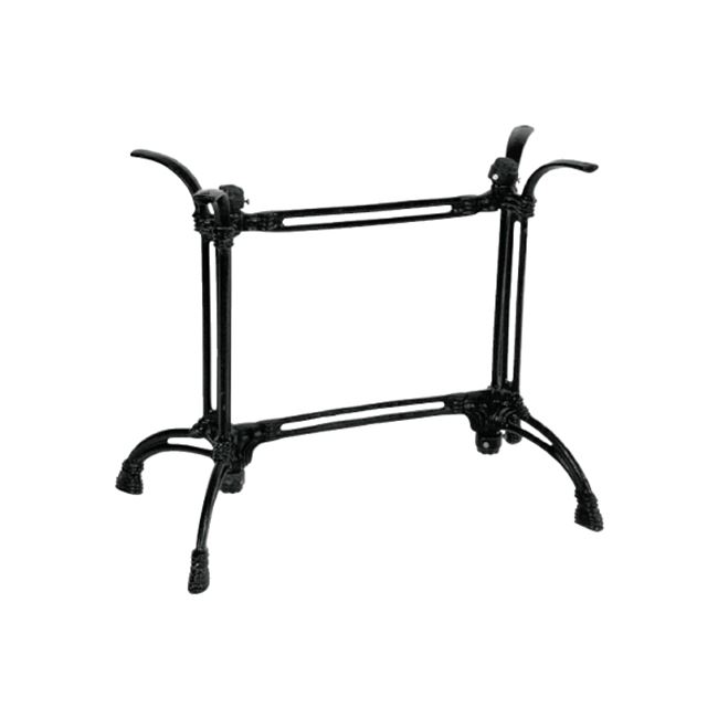 Βάση τραπεζιού Basa pakoworld μεταλλική σε μαύρη απόχρωση 82x50x71εκ 1