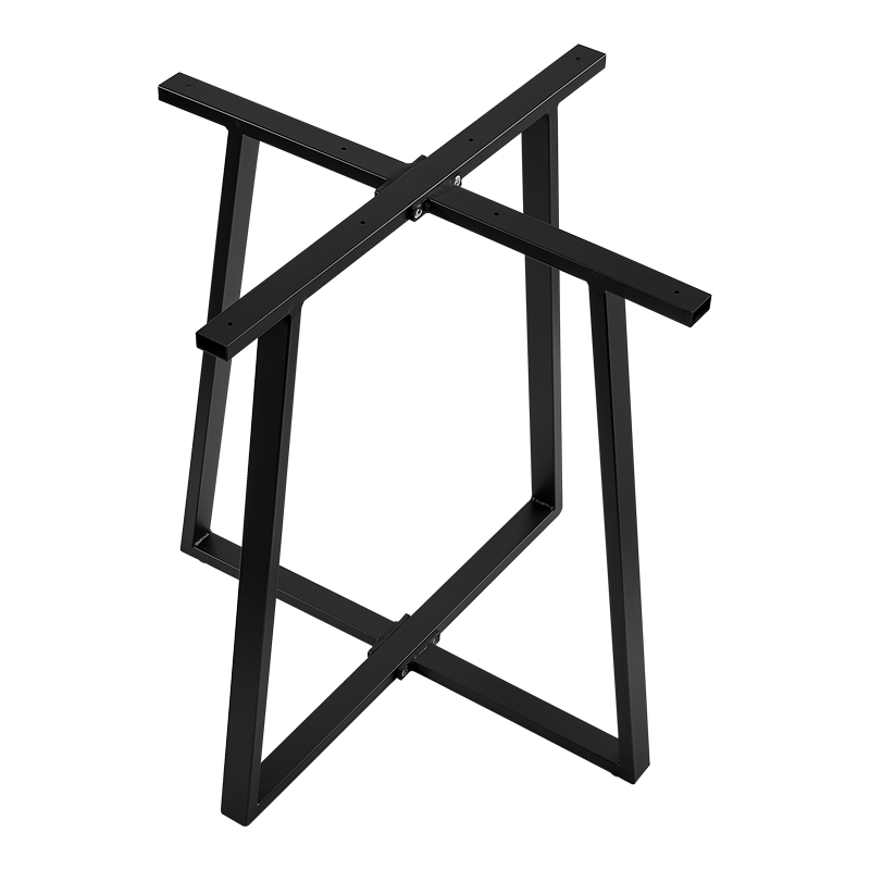 Βάση τραπεζιού μπαρ Mulbe I pakoworld μεταλλική σε μαύρη απόχρωση 50x50x90εκ 1