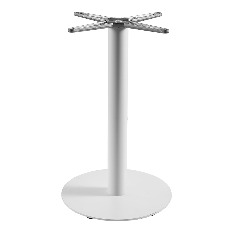 Βάση τραπεζιού Jefry pakoworld μεταλλική σε λευκή απόχρωση Φ48x73εκ 1