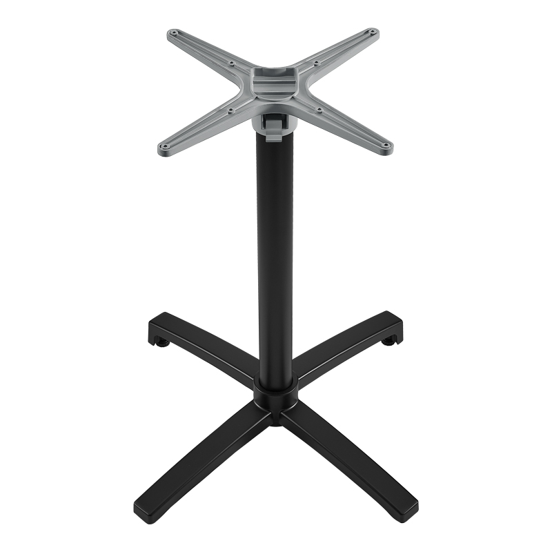 Βάση τραπεζιού Levo pakoworld πτυσσόμενη μεταλλική σε μαύρη απόχρωση 69x69x73εκ 3