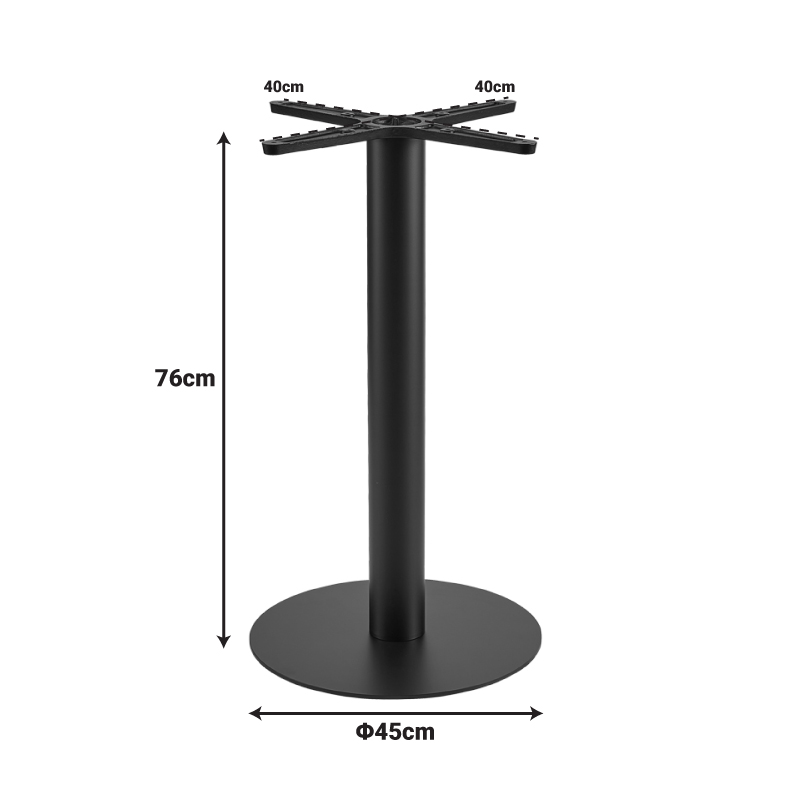 Βάση τραπεζιού Bar Stada pakoworld μέταλλο μαύρο Φ40x94εκ 3