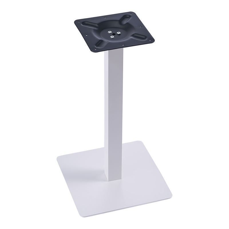 Βάση τραπεζιού Batan I pakoworld μέταλλο λευκό 40x40x72εκ 1