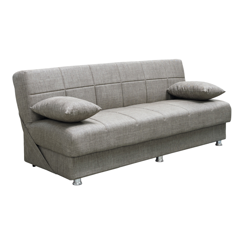 Καναπές-κρεβάτι Romina pakoworld 3θέσιος με αποθηκευτικό χώρο ύφασμα σε μπεζ ανοιχτή απόχρωση 180x83x79εκ 1