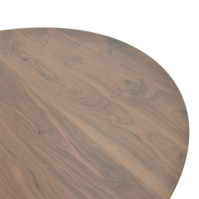 Τραπέζι Bibble pakoworld mdf σε καρυδί απόχρωση Φ120x76εκ 5