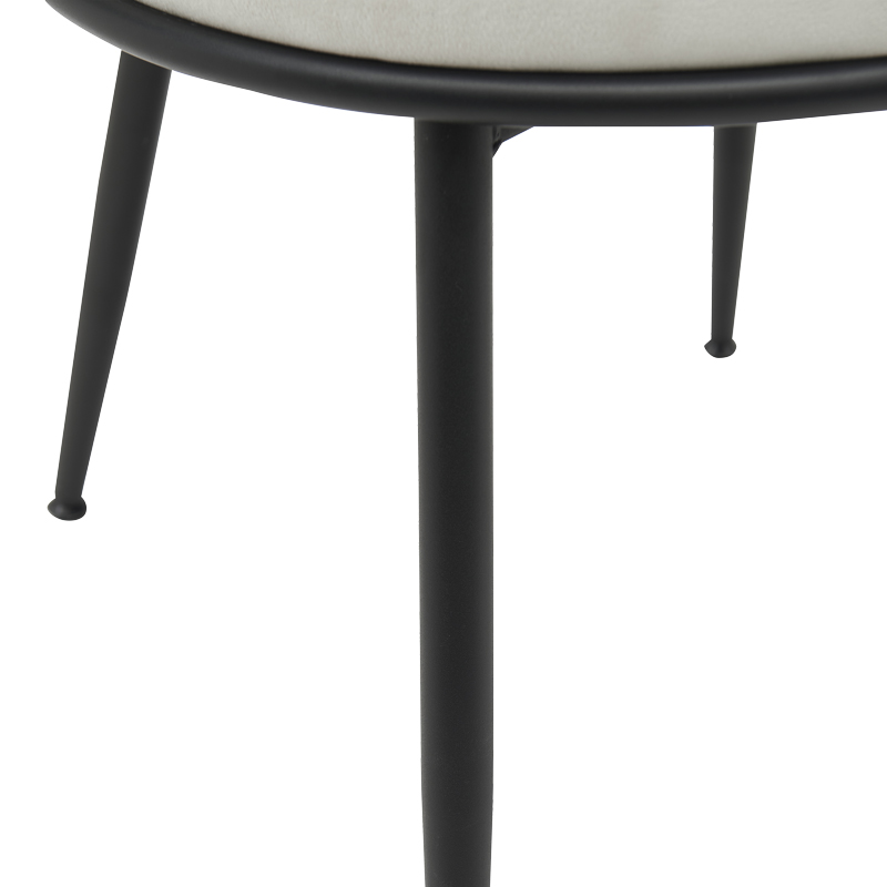 Πολυθρόνα Alkia pakoworld σε κρεμ βελούδο με πόδι μαύρο μέταλλο 60x57x68εκ 8